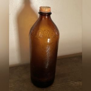 Vintage clorox amber bottle